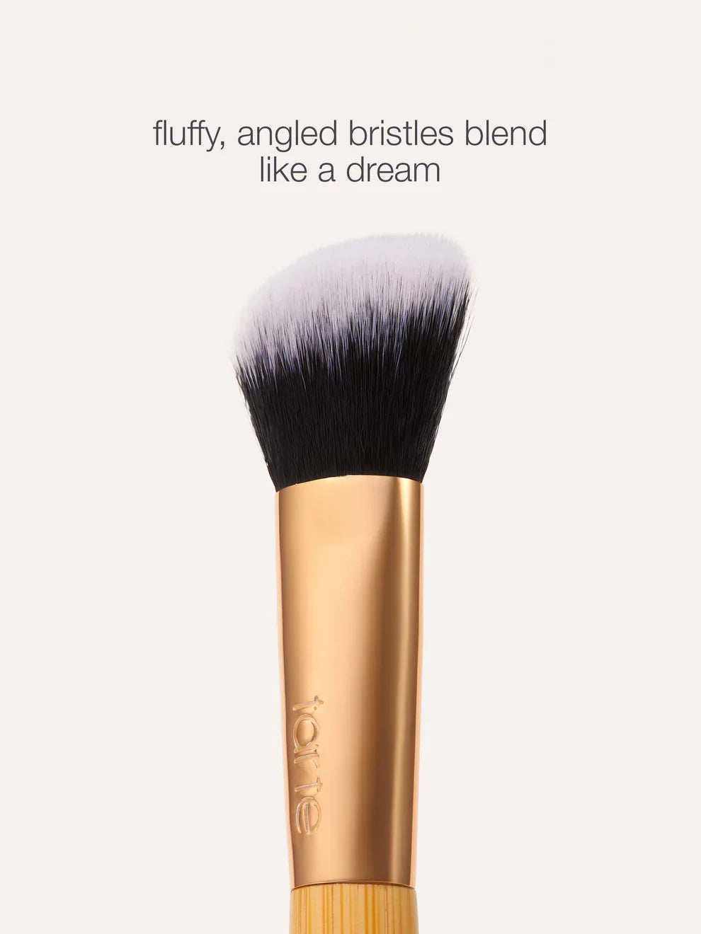 concealer paw brush - angled for seamless application