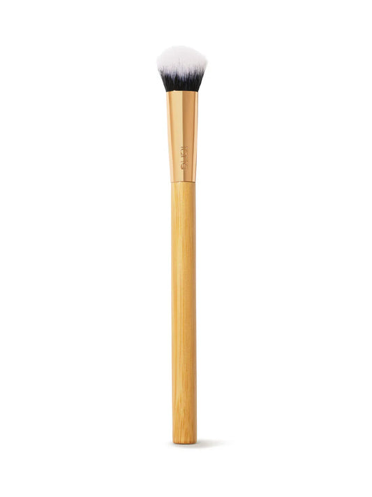 concealer paw brush - angled for seamless application